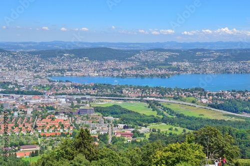 Top-view of Zurich © TanyaSv