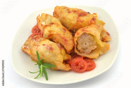 cabbage stuffed with meat