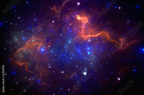 Fototapeta Deep space nebula
