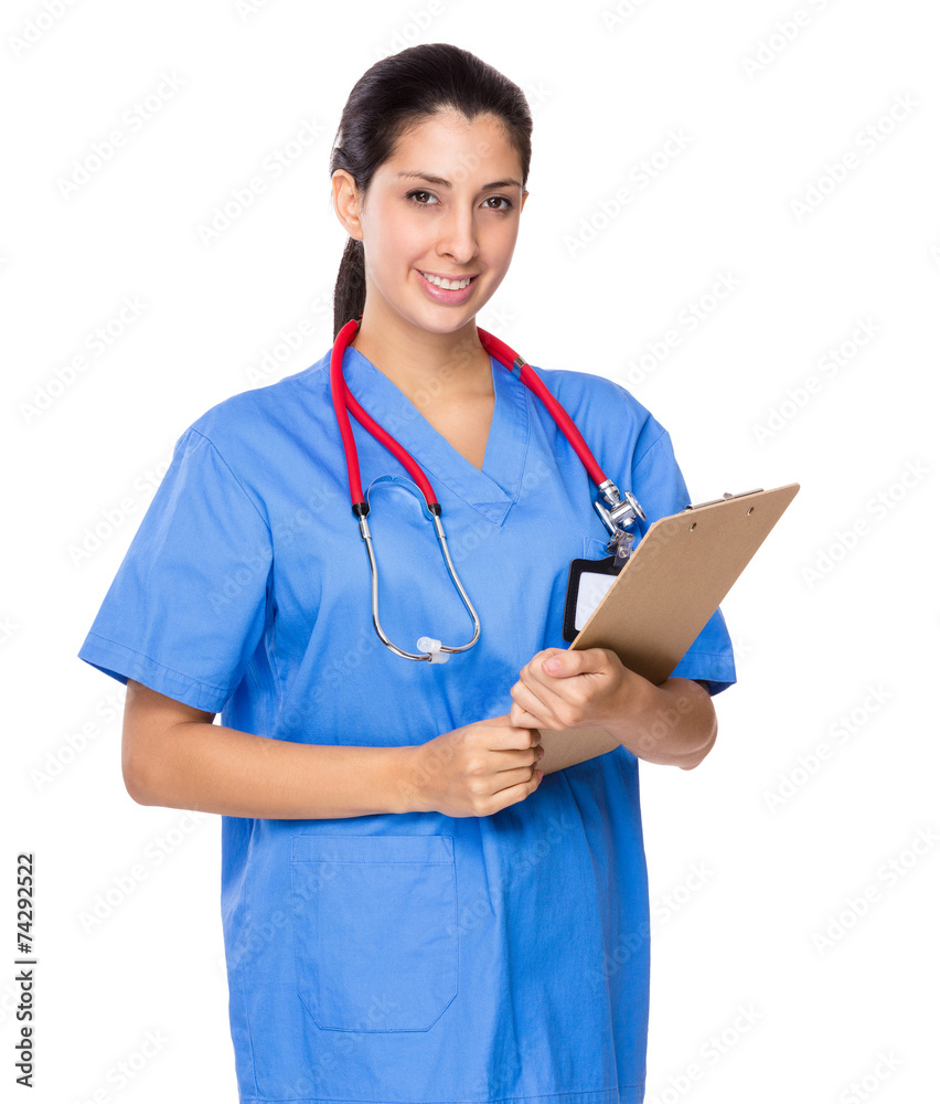 Doctor with clipboard Doctor with clipboard