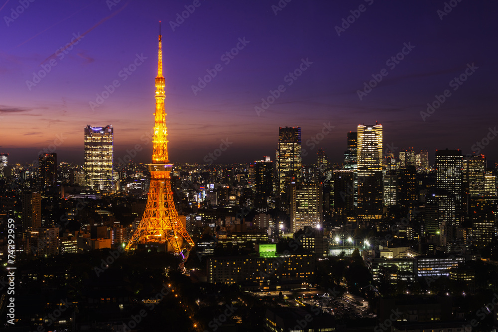 Fototapeta premium Tokyo Tower, Tokyo, Japan
