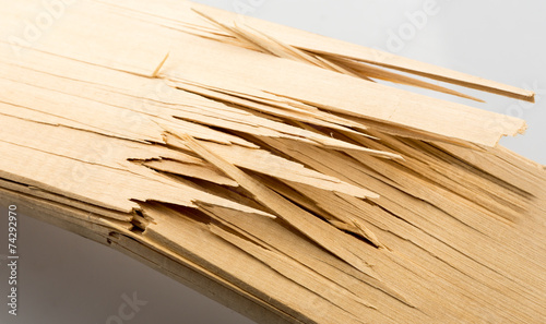 Broken wooden planks