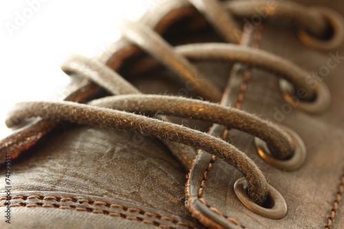 shoe with  laces (close up) © M.Jenkins