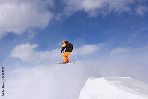 Extreme Jumping skier