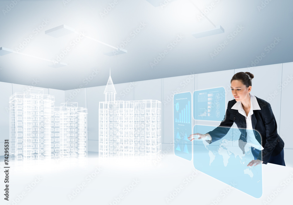 Obraz premium Woman architect