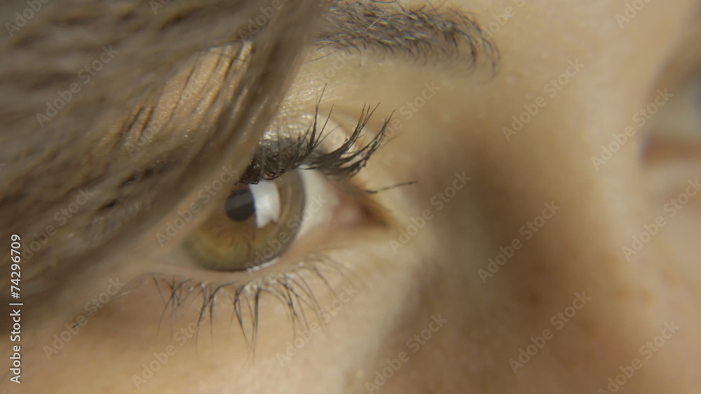 Vintage girl eye detail ECU LT