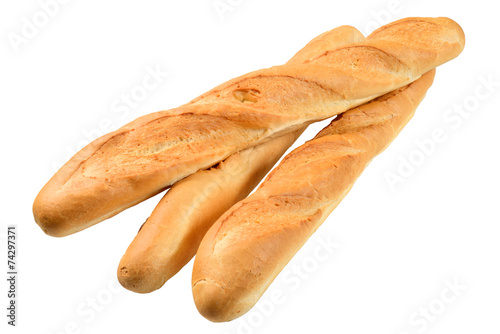Three French baguette