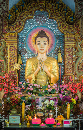 Fotografie Dhammikarama burmesischer Tempel