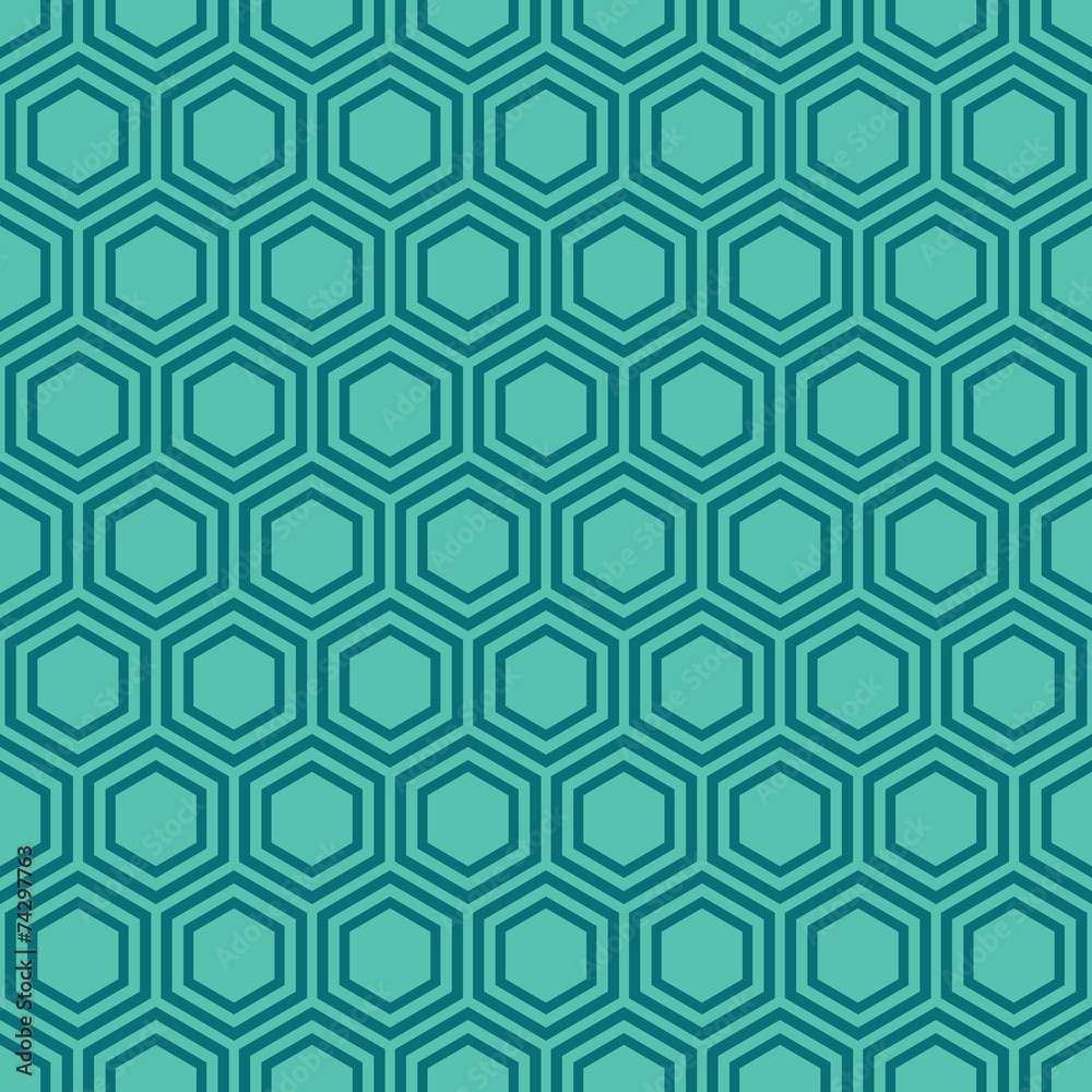 Green seamless hexagonal vector pattern background Green seamless hexagonal vector pattern background