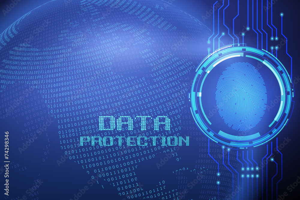 fingerprint and data protection on digital screen