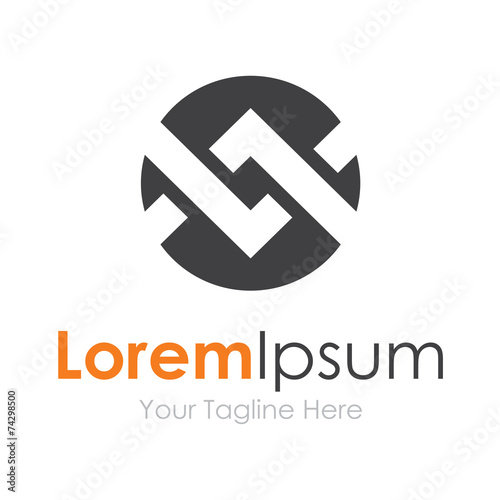 Chain bond tread concept elements partnership icon logo