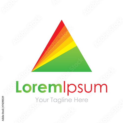 Triangle prism concept elements icon logo beautiful science