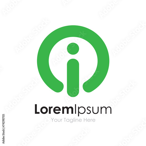 I green power eco world concept elements icon logo