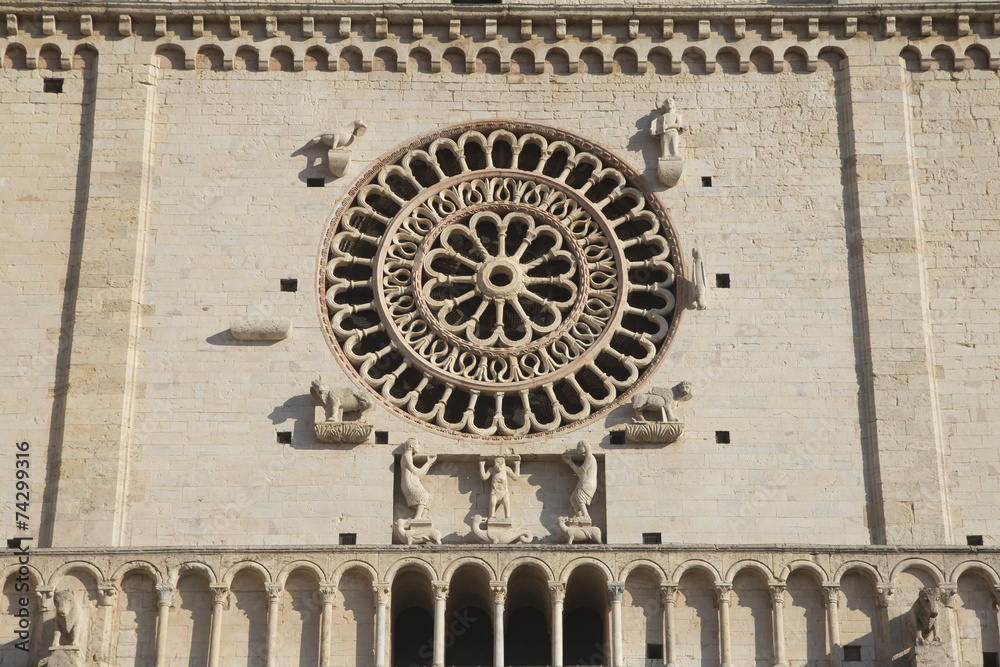 Closeup of Assisi Cathedral