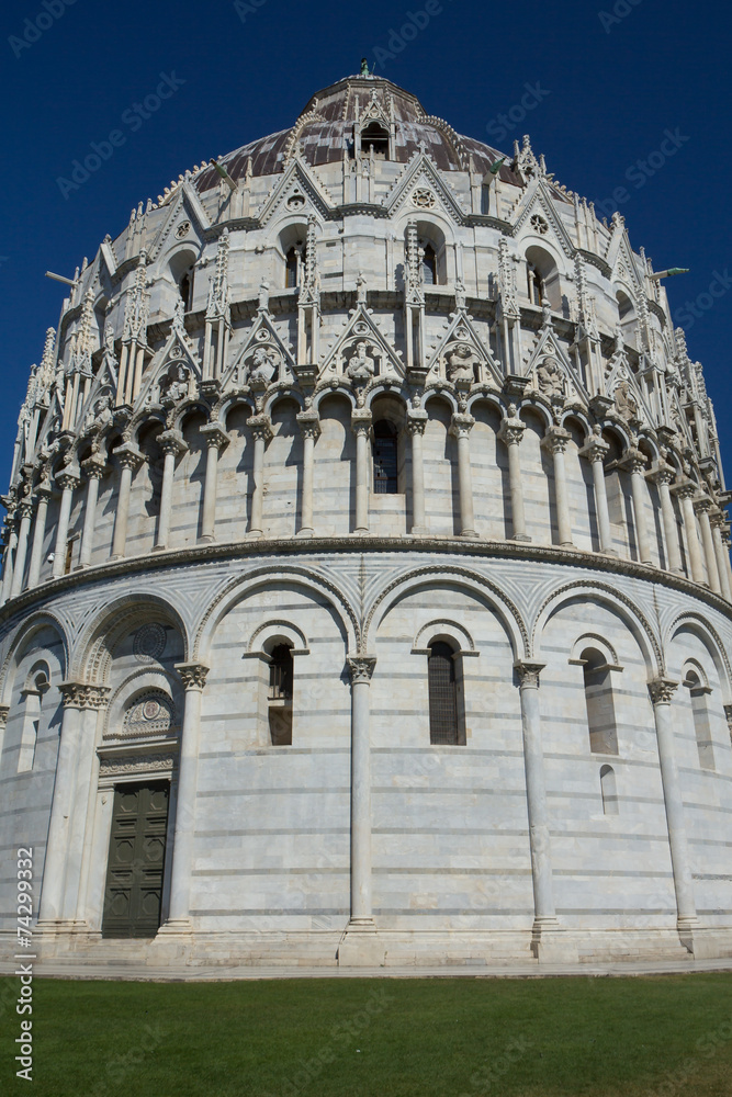 The Baptistery in Pisa (Tuscany, Italy)