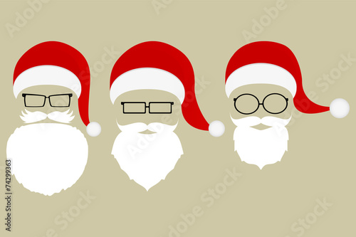 Set of patterns of Santa Claus