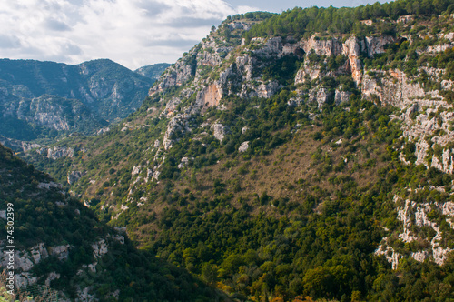 Pantalica's canyons