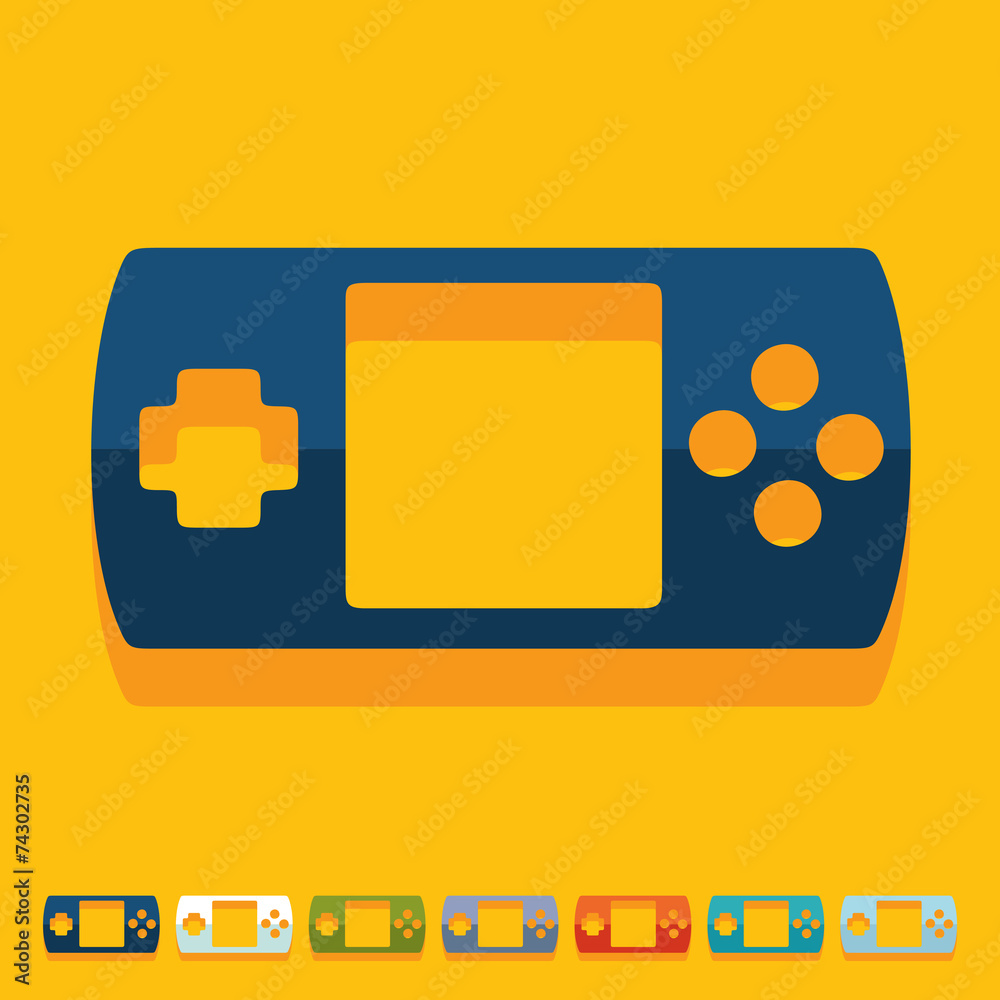 Flat design: joystick Flat design: joystick