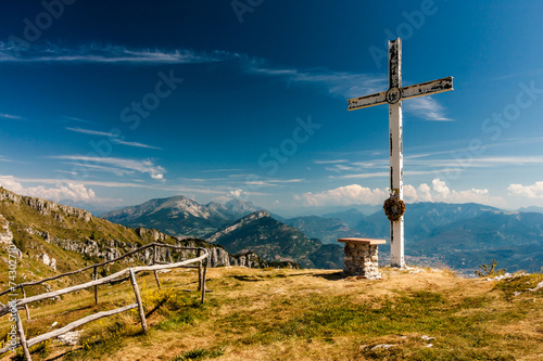 On the top of the mountain