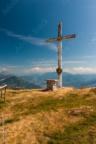 On the top of the mountain