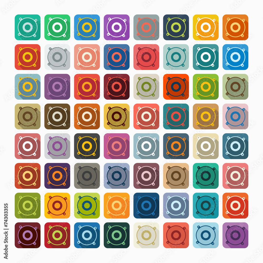 Flat design: speaker Flat design: speaker
