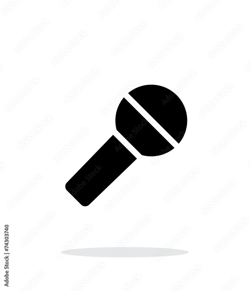 Microphone icon on white background. Microphone icon on white background.