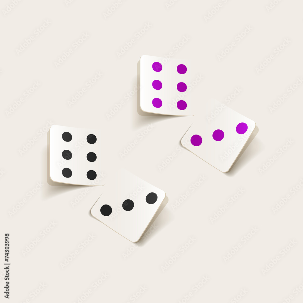 realistic design element: dice realistic design element: dice