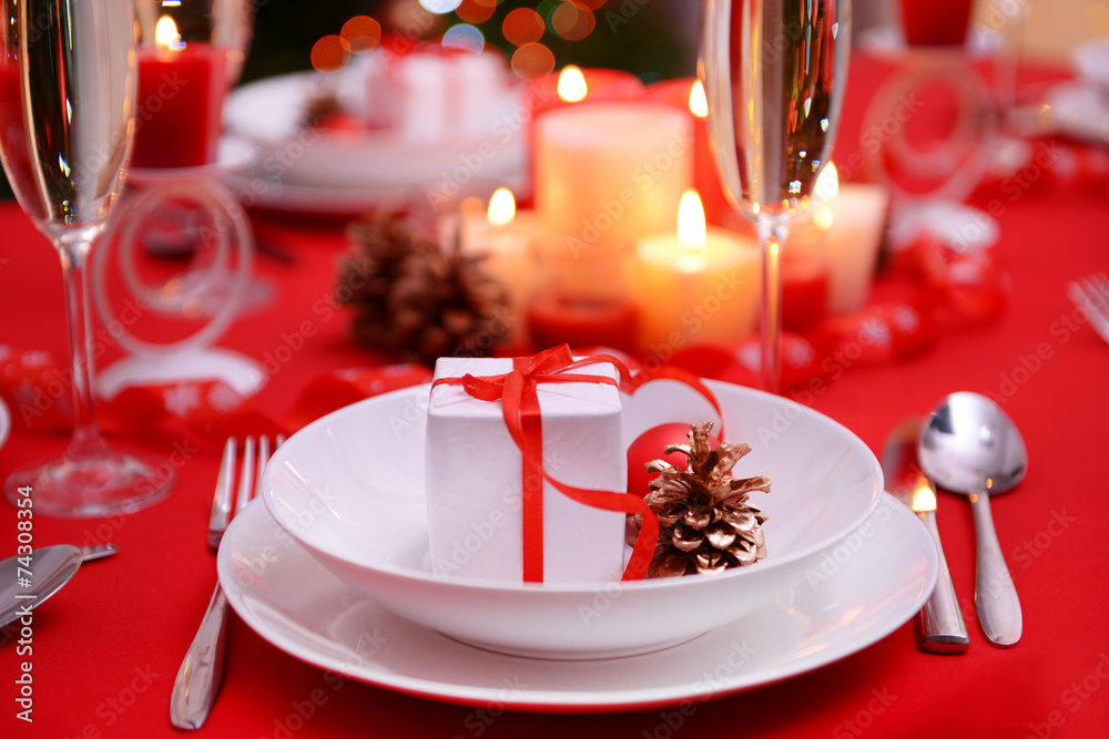 Beautiful Christmas table setting Beautiful Christmas table setting
