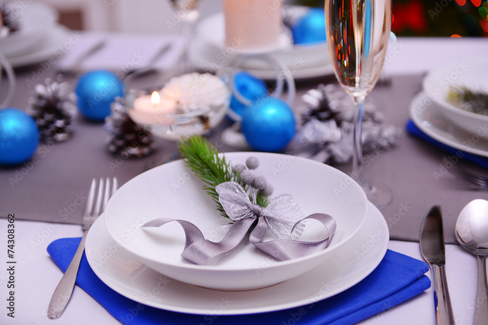 Beautiful Christmas table setting Beautiful Christmas table setting