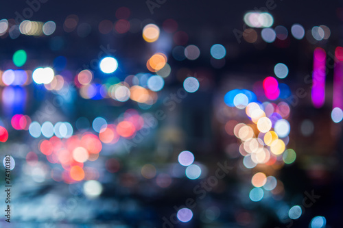 Abstract texture bokeh city lights