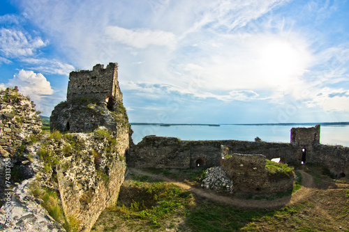 Ruins of old turkish fortress Ram by the river Danube