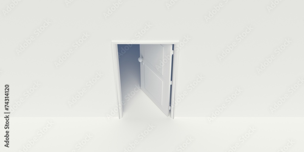 open white door open white door