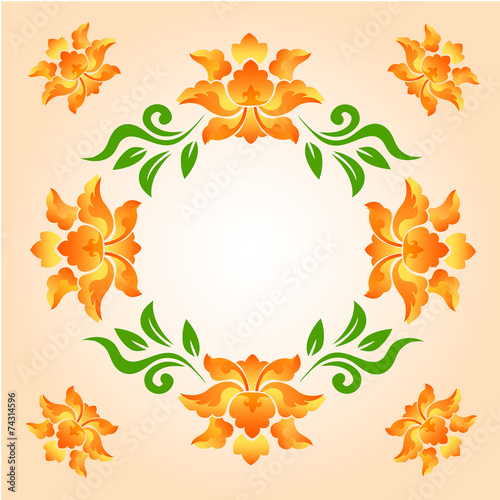 Vector flower background. Eps10