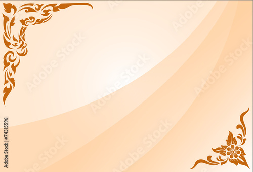 thai pattern frame for backdrop and border background, vector