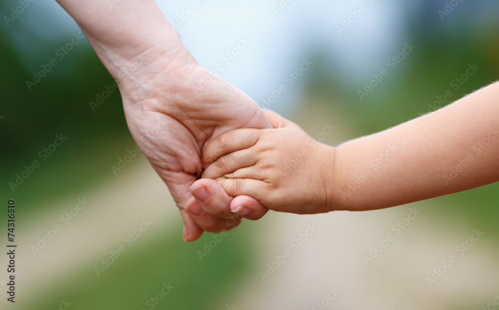 Women's and children's hands Women's and children's hands