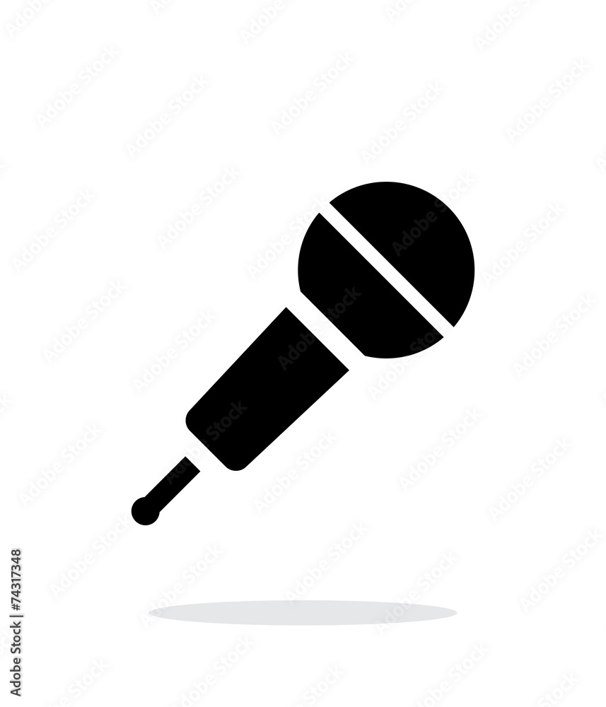 Wireless microphone icon on white background. Wireless microphone icon on white background.