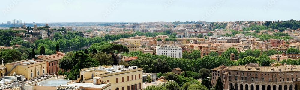 Rome aerial view from Vittorio Emanuele monument