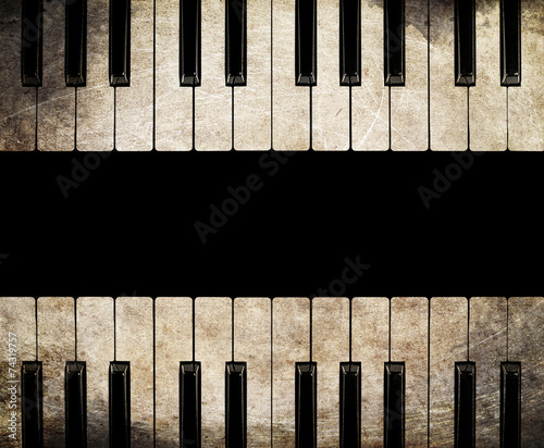 vintage piano isolated