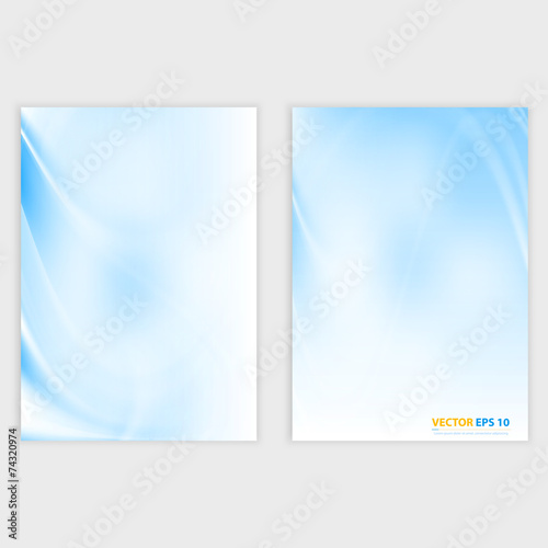Flyer template back and front design