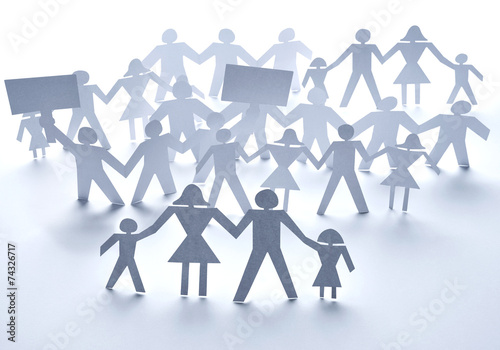 paper people community unity togetherness