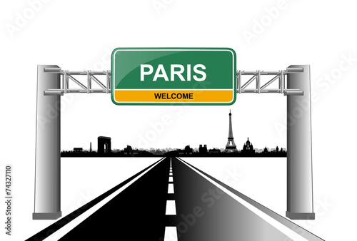 Photography paris skyline welcome