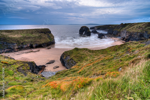 Tableau sur toile Cliff over Atlantic Ocean