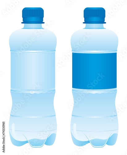 Plastic bottle of water Vector