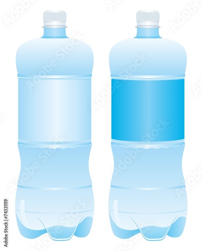 Plastic bottle of water Vector