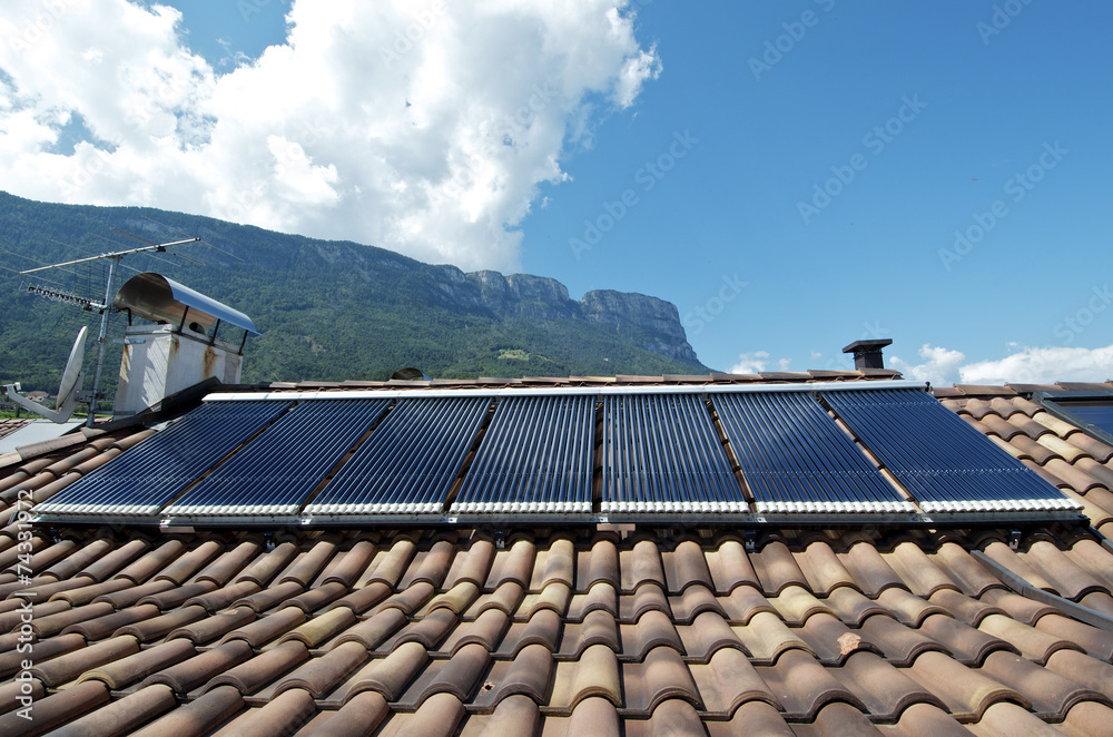 Obraz premium solar thermal system