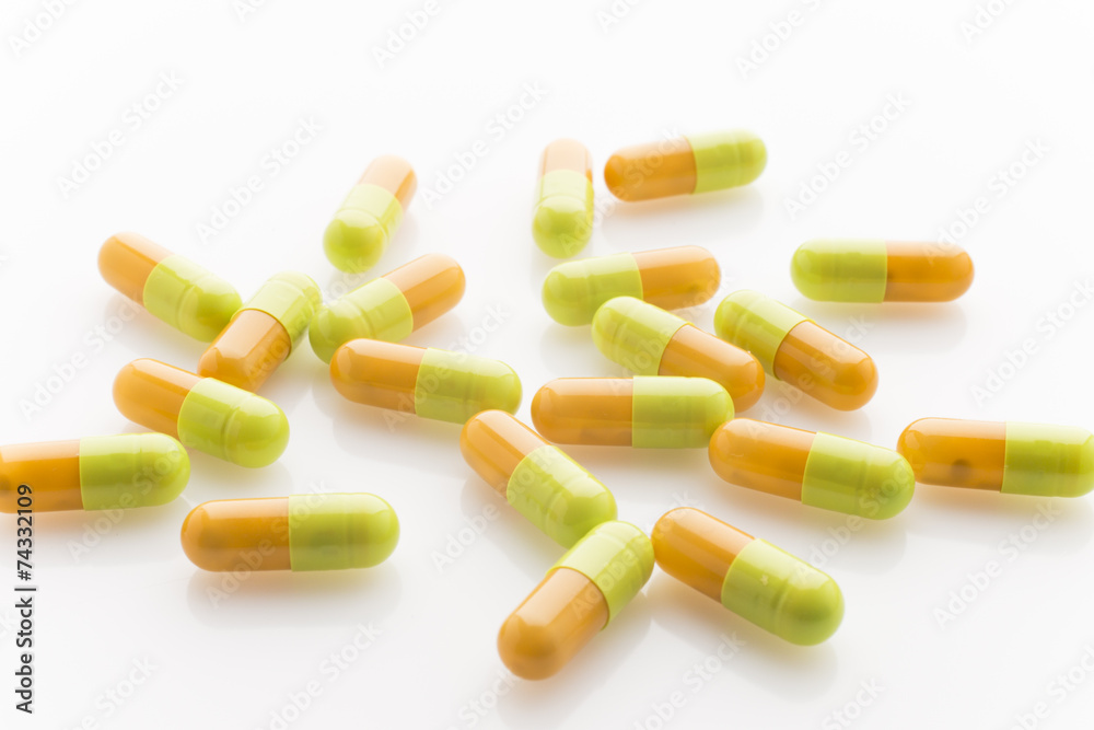 Herbal pill. Herbal pill.