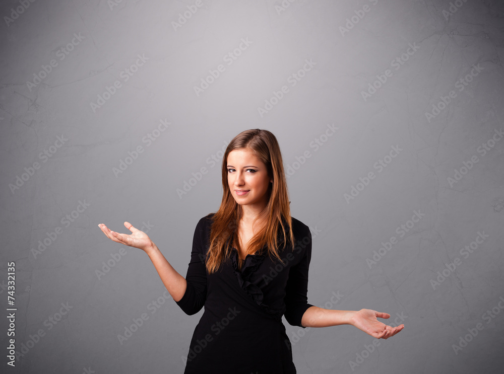 beautiful young lady juggling with copy space beautiful young lady juggling with copy space