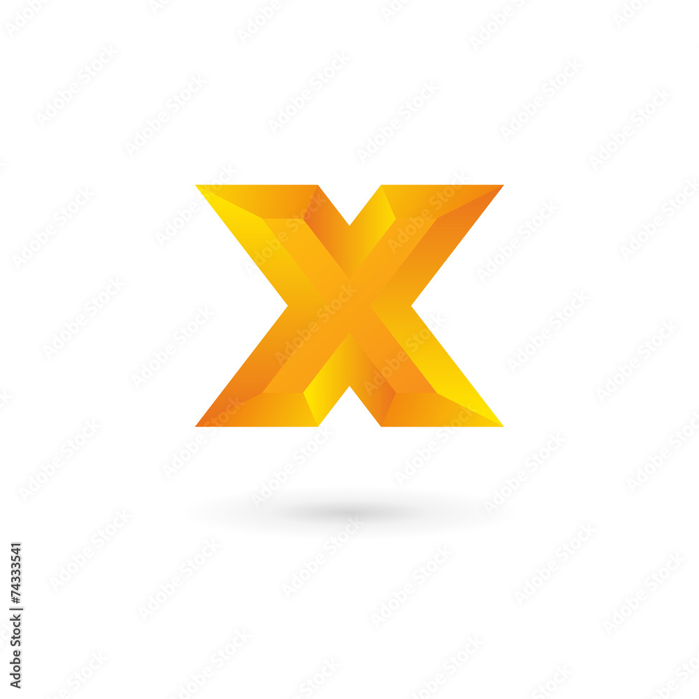 Obraz premium Letter X logo icon design template elements