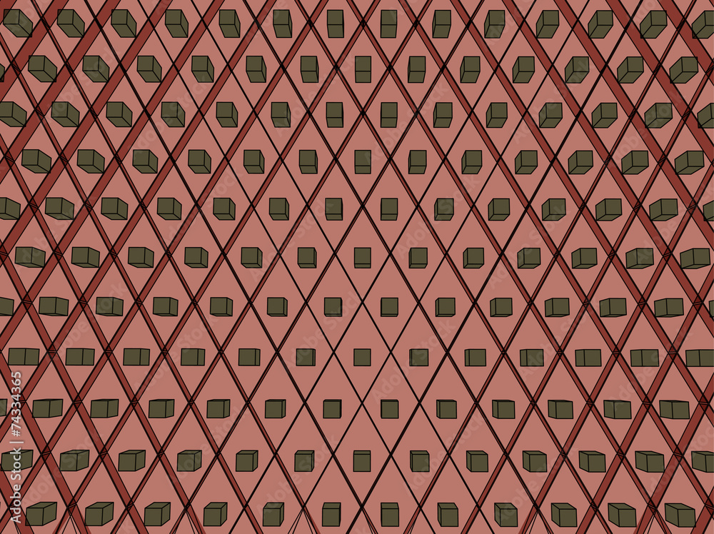 Abstract brown background with diamonds. Raster. Abstract brown background with diamonds. Raster.