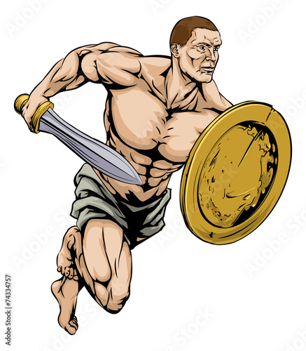 Sword and shield warrior